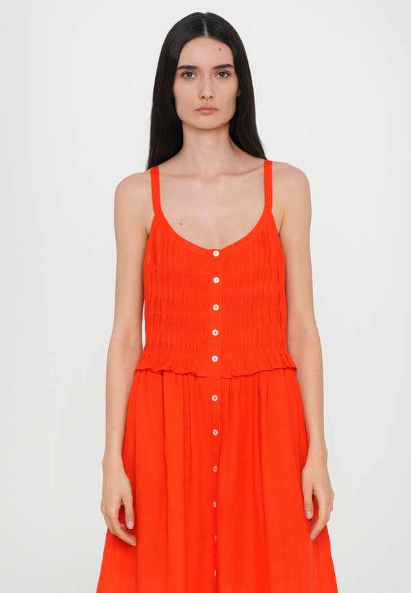 ZORA SOLID TANK BUTTON DOWN DRESS  - Day dress - chili3