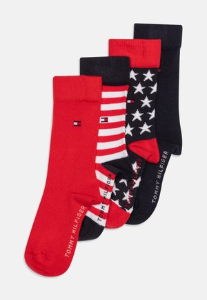 KIDS STARS STRIPES UNISEX 4 PACK - Sokken - red/blue
