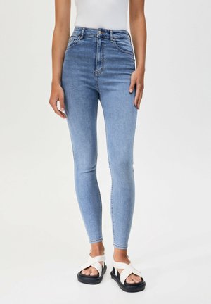 WITH VERY HIGH WAIST - Jeans Skinny Fit - blue grey