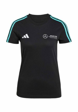 adidas Originals MERCEDES - AMG PETRONAS FORMULA ONE TEAM DNA WOMEN - Print T-shirt - black   white
