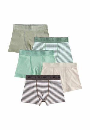 Next, REGULAR FIT - 5 PACK   - Boxers - green ecru
