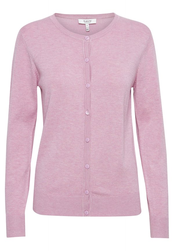 BYPIMBA - Cardigan - mauve mist melange2