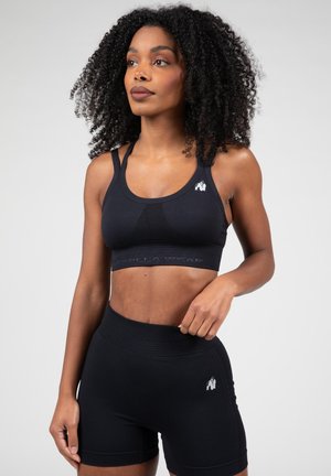 WHITNEY SEAMLESS - High support sports bra - black