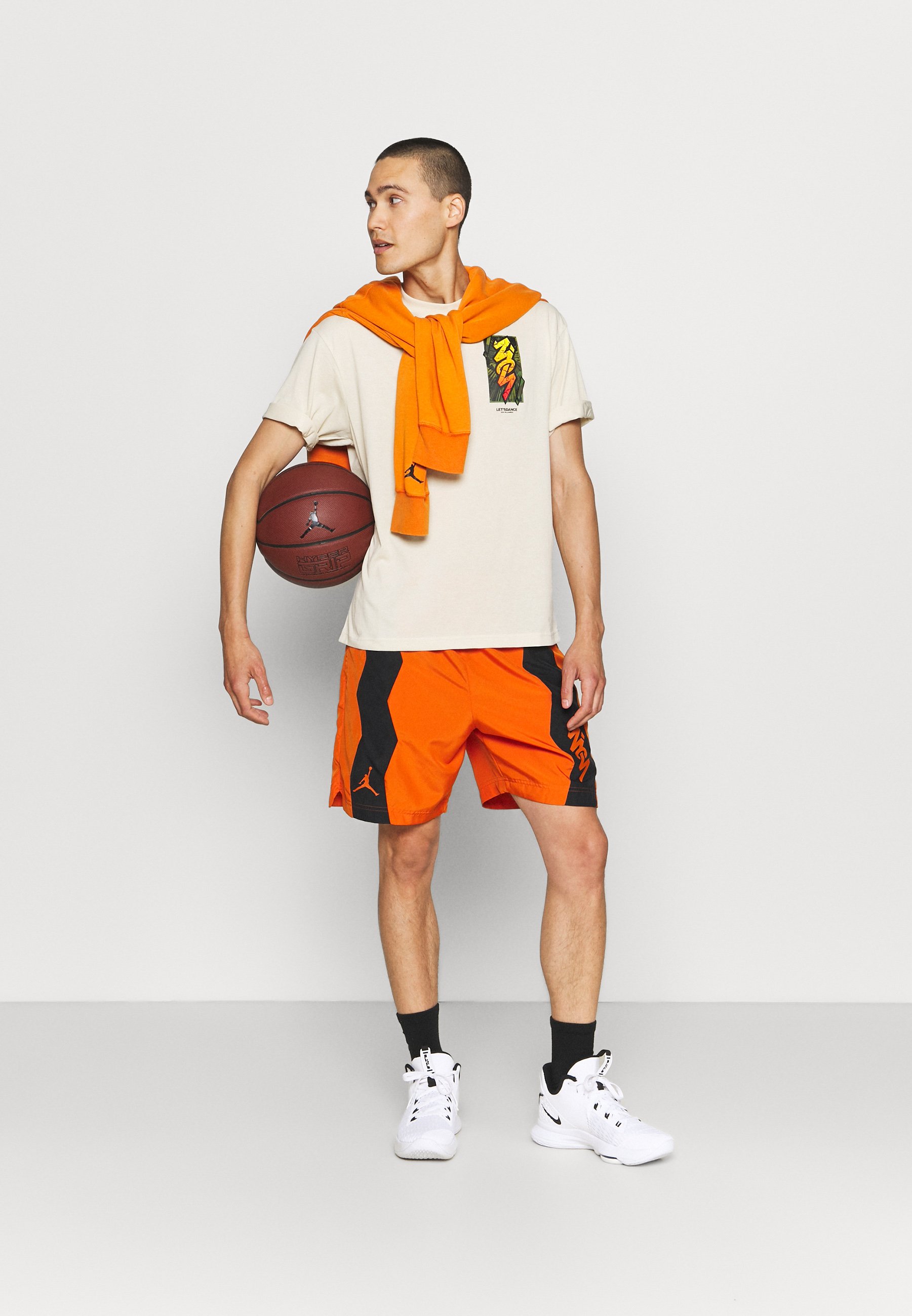 Jordan ZION SHORT - Pantaloncini sportivi - campfire orange/black/arancione  - Zalando.it