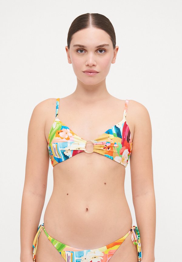 CUBA RING FRONT BRALETTE - Bikini top - turquoise