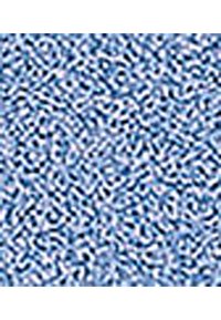 Abstrakt mønster med tætte, uregelmæssige sorte og hvide former på en lyseblå baggrund, der skaber en tekstureret effekt.