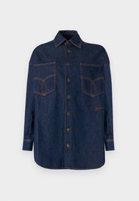 OPEN BACK SHIRT - Bluza s gumbima - deep blue