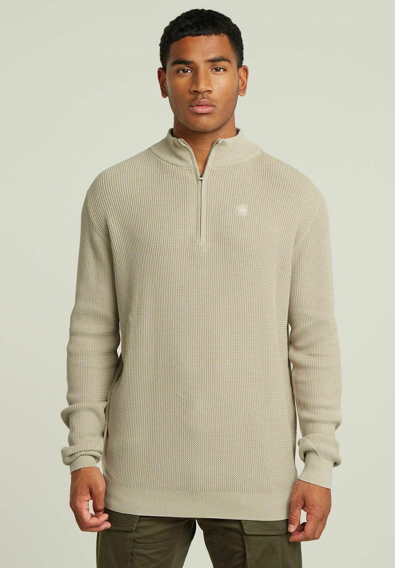 Pull polaire semi-zippé Craghoppers Corey - Homme - Noir poivre chiné