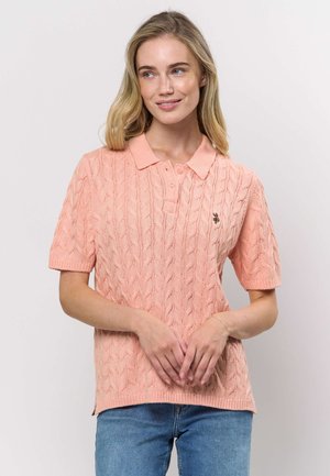 MAGDA SHORT SLEEVE - Bluză polo - impatiens pink
