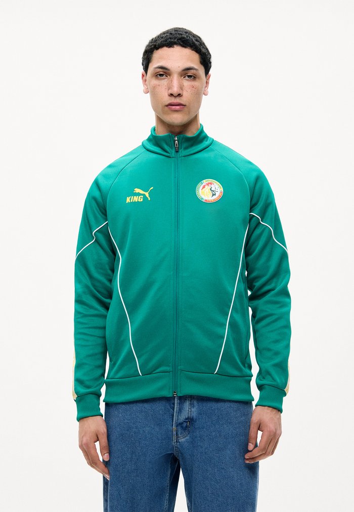 PUMA SENEGAL FSF KING ANTHEM JACKET - National team wear - wild green/yellow
