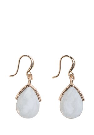 REED MOON - Kõrvarõngad - white/chalk