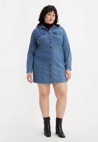 Levi's® Plus FLYNN WESTERN DRESS - Τζιν φόρεμα - ringing bells