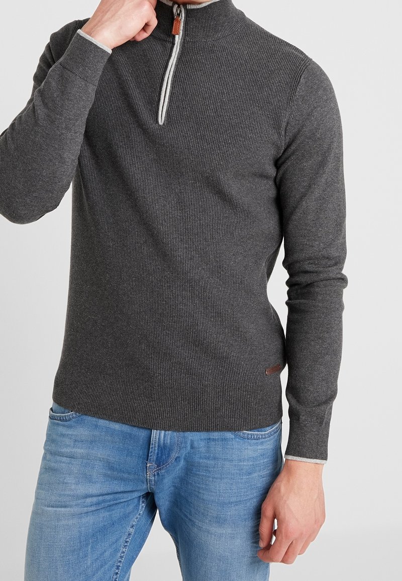 Pier One Pullover - mottled dark grey