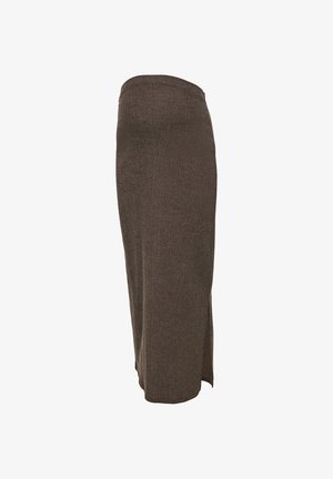 MAMALICIOUS, MLFENIA JRS MIDAXI SKIRT HW - Pencil φούστα - hot fudge