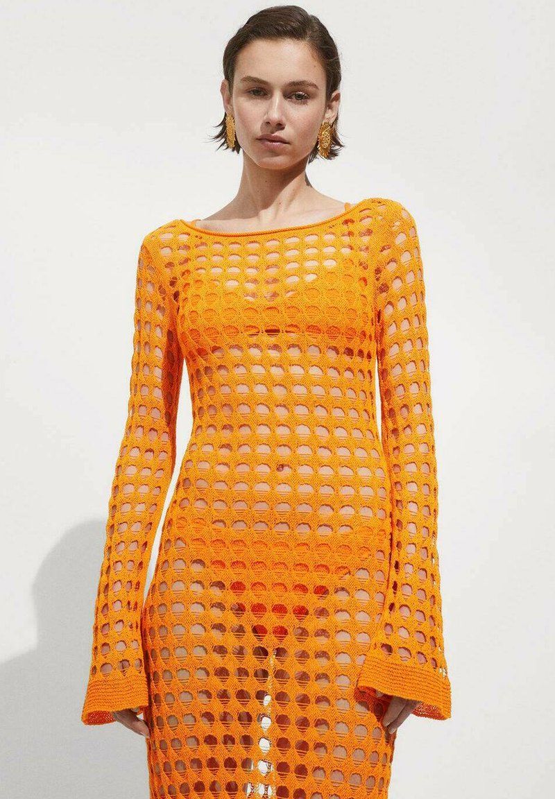 Mango Jumper dress - orange - Zalando