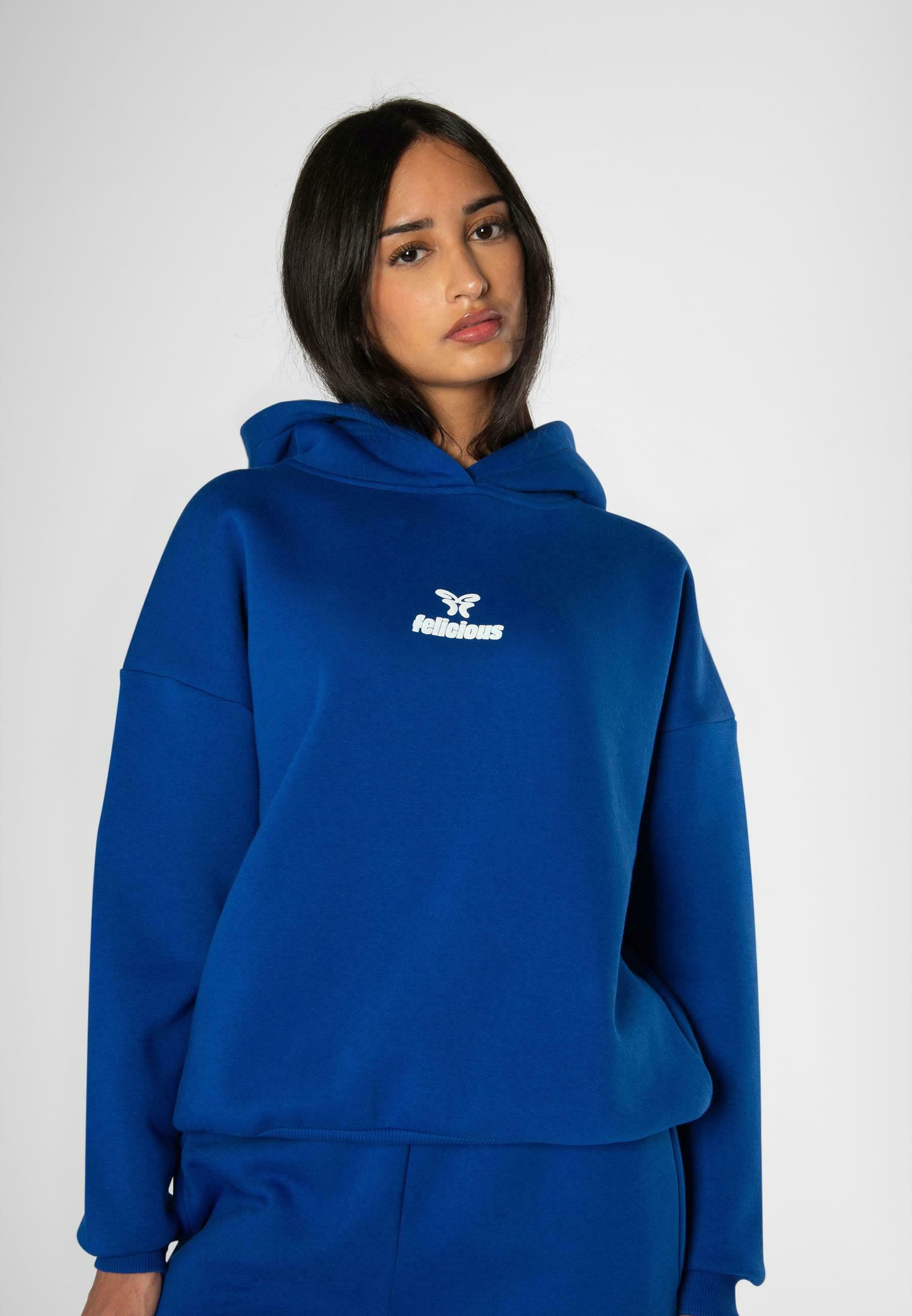 More T Vicar - Felpa con cappuccio - Maniche lunghe - Donna blu Medium