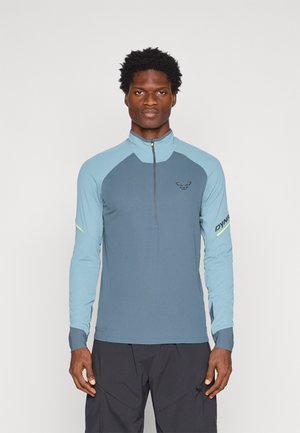 ALPINE 1/2 ZIP TEE - Maglietta a manica lunga - smoke blue