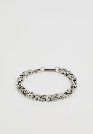 GUARDIAN THICK MIXED LINK CHAIN BRACELET UNISEX - Apyrankė - silver-coloured
