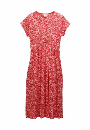 Tom Joule REGULAR FIT - NIA V-NECK - Jerseykleid - red