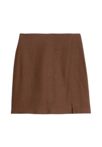 SLIP - Pouzdrová sukně - conker
