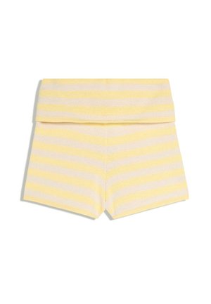 Bershka, STRIPED - SHORTS - Short - yellow