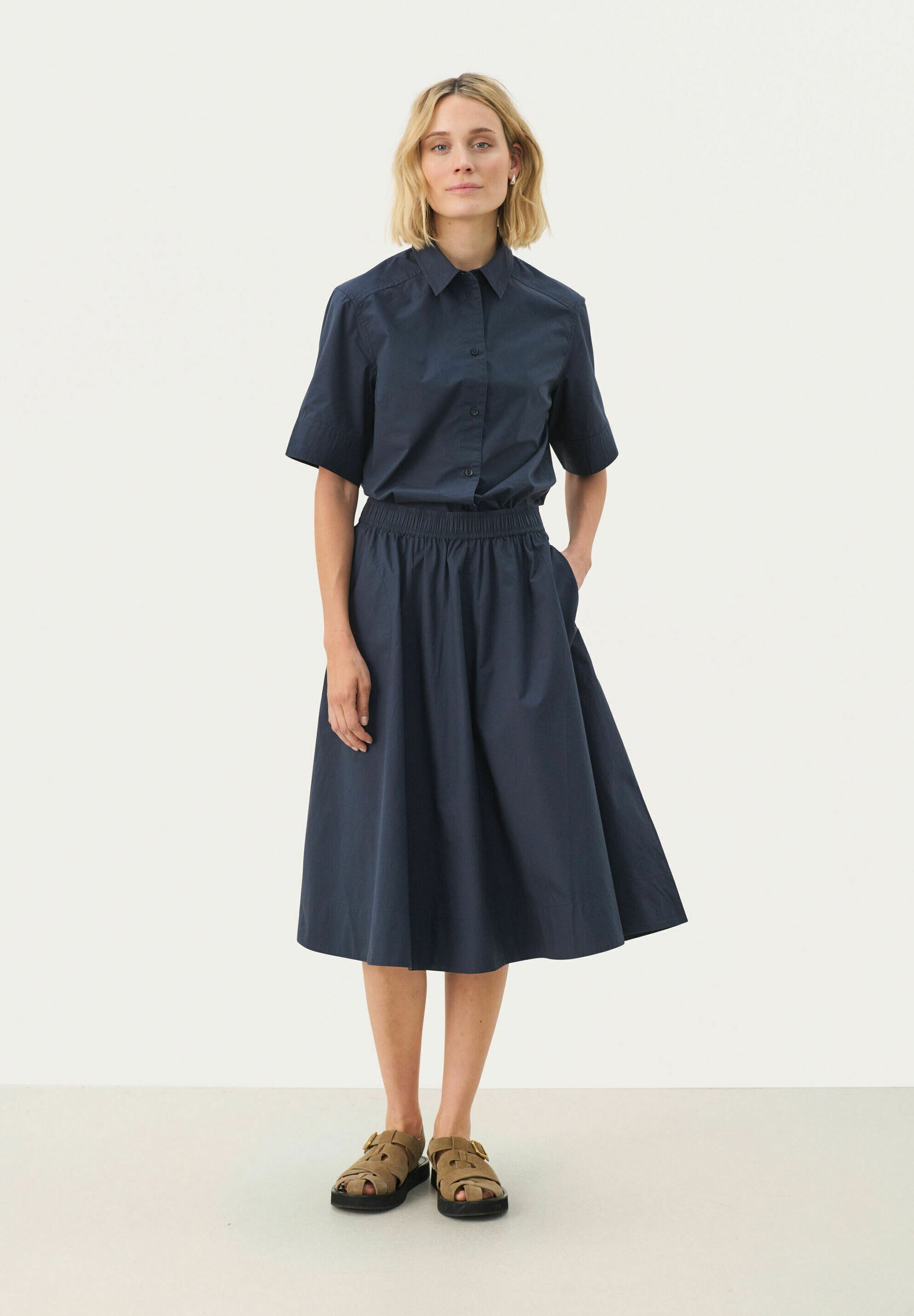 Part Two INGI - A-line skirt - after midnight/dark blue