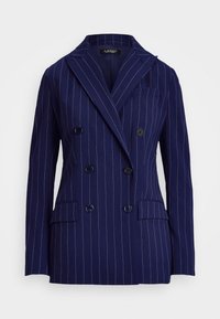 Lauren Ralph Lauren PINSTRIPE DOUBLE BREASTED TWILL BLAZER - Žakete - navy/white