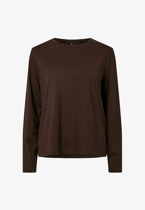 Pieces, LONG SLEEVED TOP PCASHLEY FIT - Longsleeve - hot fudge1