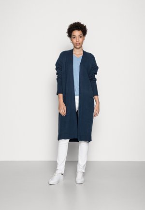 CARDIGAN COZY LONGSTYLE - Cardigan - dark denim blue melange
