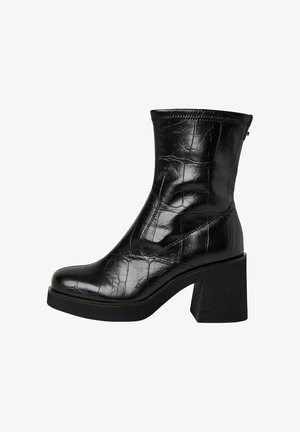 Tamaris Korolliset nilkkurit - black croco