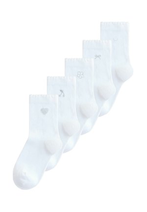 Next, RICH DIAMANTE ANKLE 5 PACK   - Sokid - white