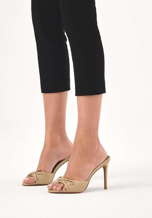 Kazar, AUDE - Mules med hæl - beige