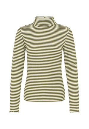 ICHI, IHCELLA ROLLNECK LONG SLEEVE - T-shirt à manches longues - calla green cloud dancer