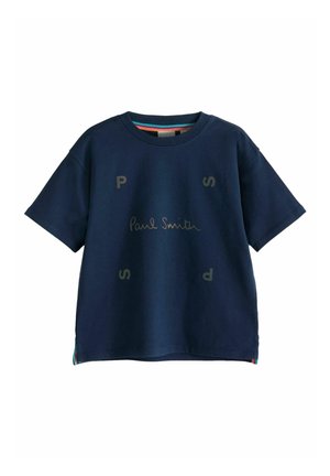 Paul Smith Junior OVERSIZED SHORT SLEEVE ICONIC - Tričko s potlačou - navy