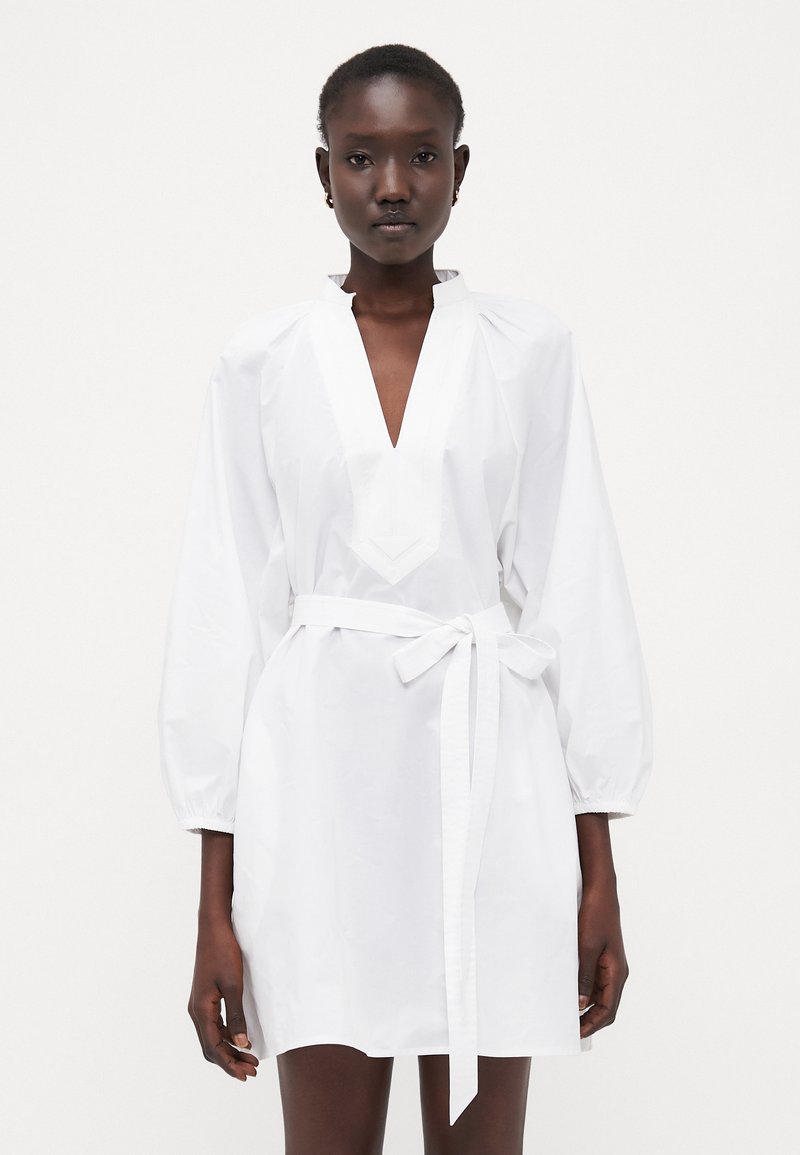 Tory Burch - BALLOON SLEEVE TUNIC DRESS - Accessoire de plage - white, Agrandir