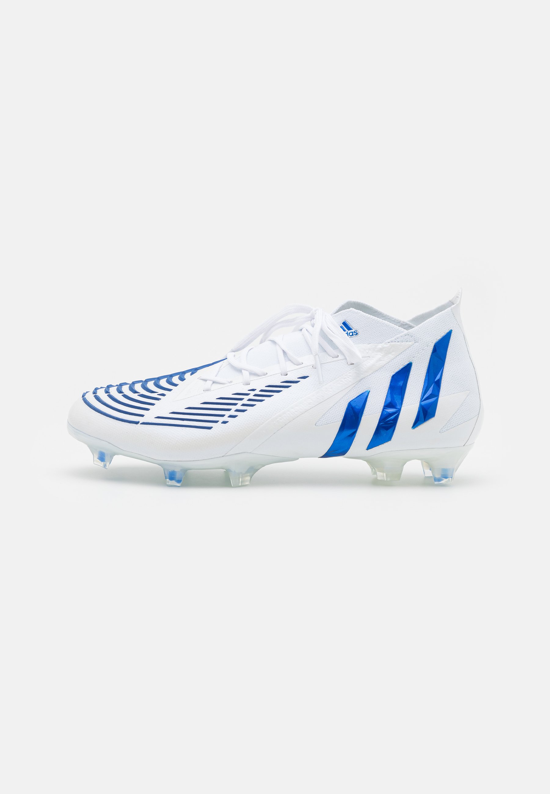 Performance PREDATOR EDGE.1 FG - Botas de fútbol con footwear white/hi-res blue/blanco - Zalando.es