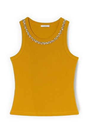 Motivi, TOP CON STRASS SULLO SCOLLO - Top - giallo