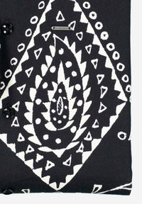 Emilio Adani LANGARM-GEMUSTERT - Hemd - schwarz