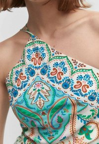 Mango Maxi šaty - turquoise