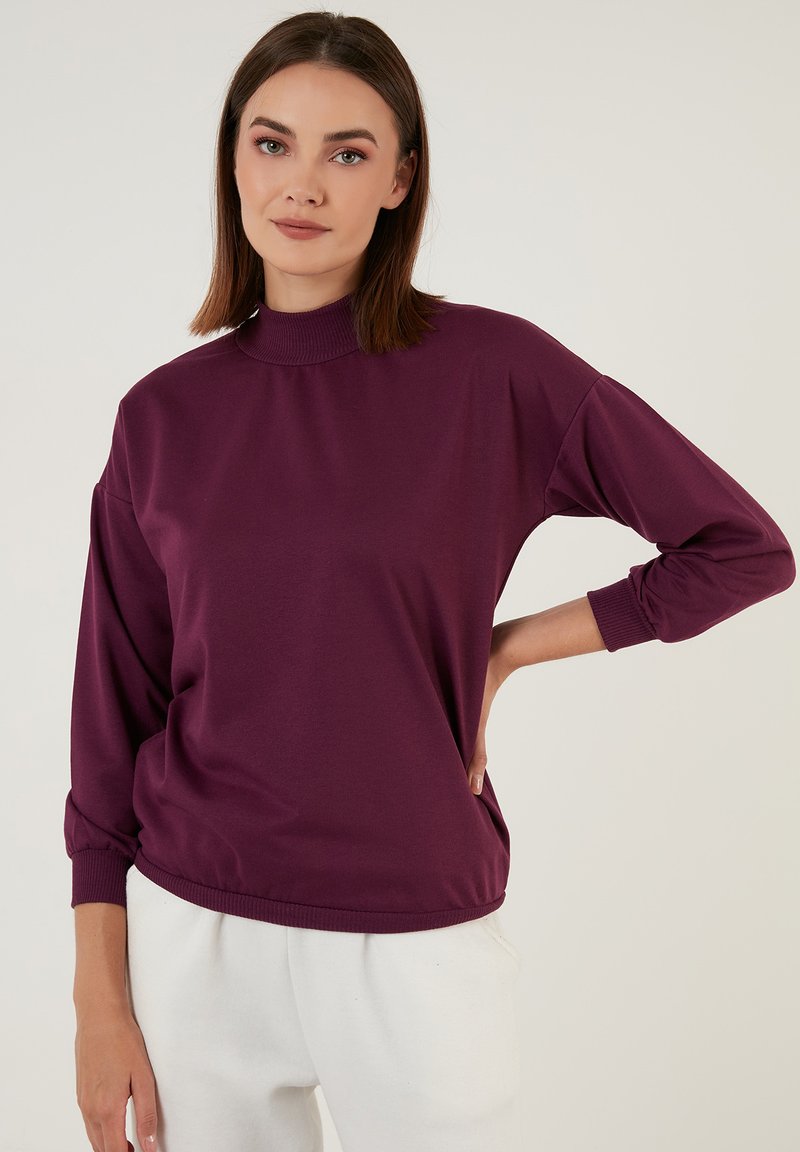 LELA HIGH COLLAR  - Sportska majica - purple