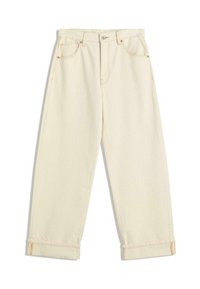 Wijde jeans - beige