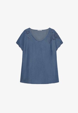 Luisa Viola, BLUSA IN CHAMBRAY - Camicetta - azzurro