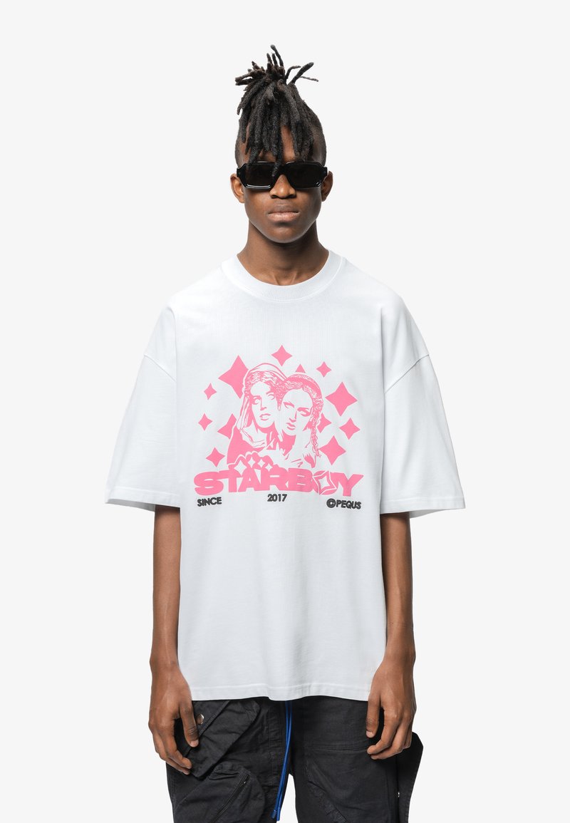 PEQUS STARBOY GRAPHIC UNISEX TShirt print white/weiß Zalando.at