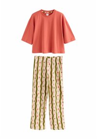 Valimata, green/ecru stripe