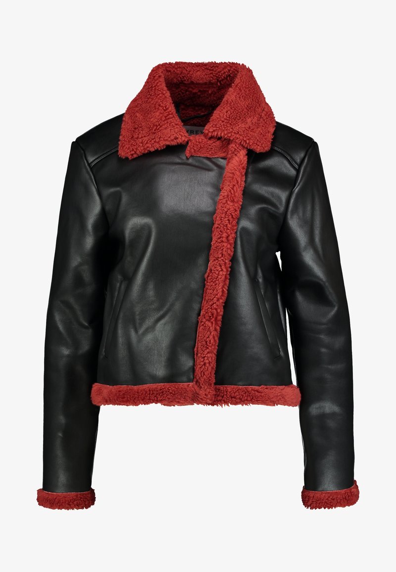Ivyrevel JACKET Imitert skinnjakke blackburnt red Ivyrevel JACKET Imitert skinnjakke blackburnt red