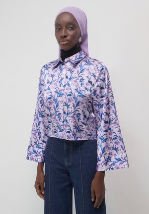 Button-down blouse - var lilla