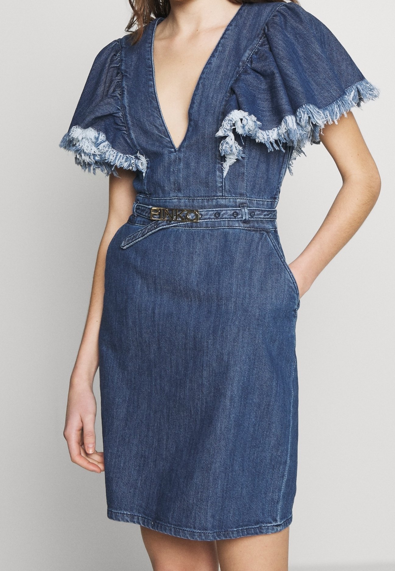 Pinko Denim dress - blue denim - (Pre-owned) - Zalando.ie