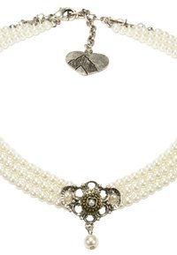 Alpenflüstern TRACHTENSCHMUCK 2er SET PERLEN HEDWIG  - Necklace - creme weiß