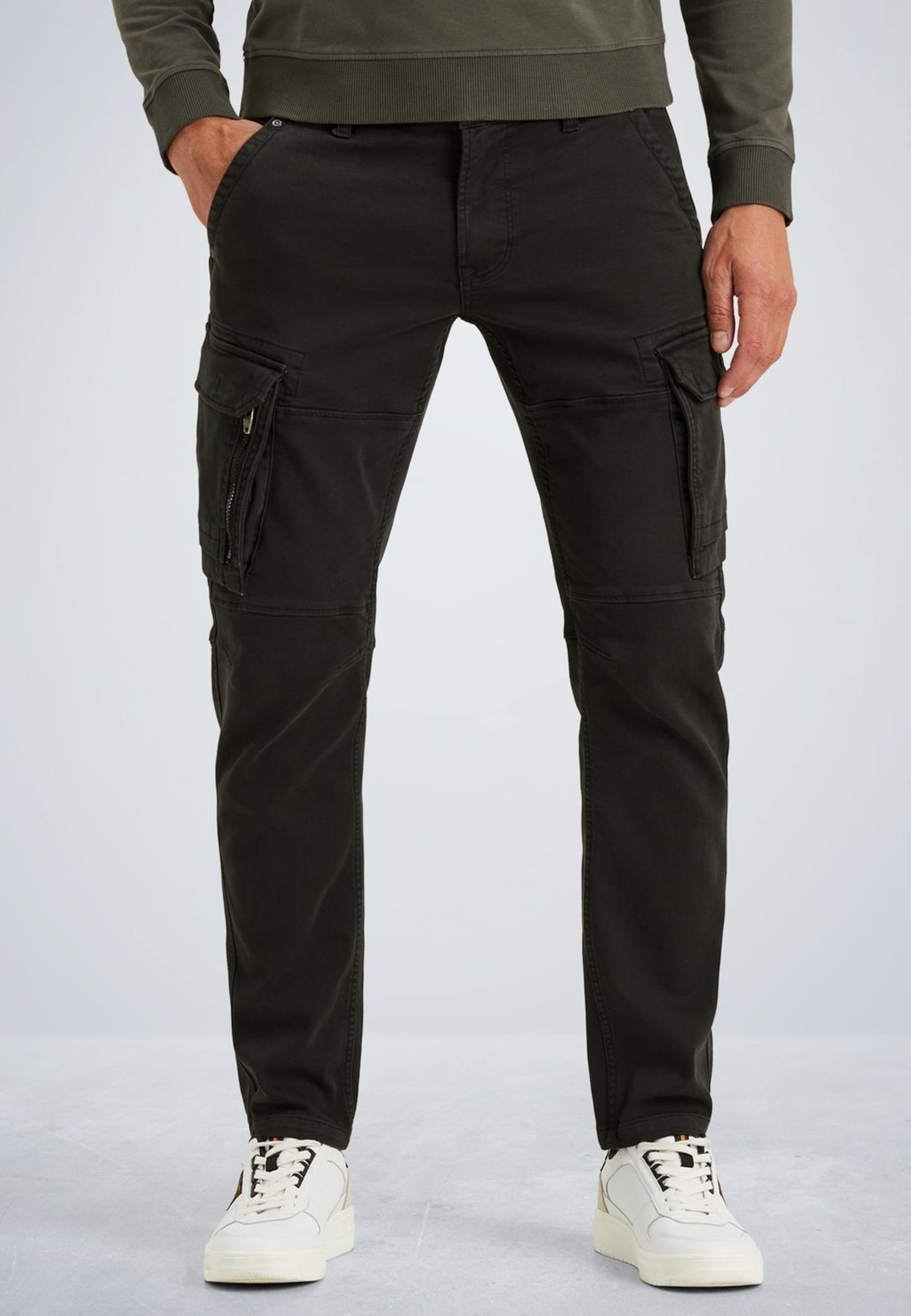 Heren Essentials Cargo Cargo Broek (Zwart Heren Essentials Cargo Cargo Broek (Zwart