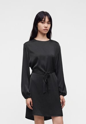 VILA, VIENNA RAVENNA L/S O-NECK DRESS - NOOS - Day dress - black beauty